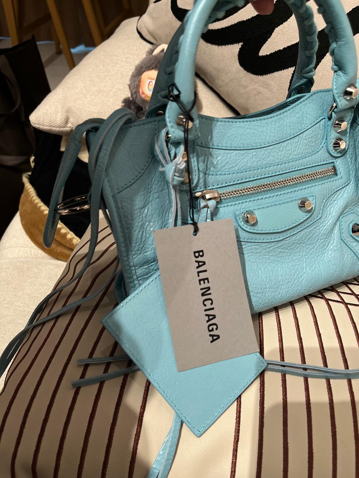 Balenciaga City Light Blue 100%Authentic, 99%New 