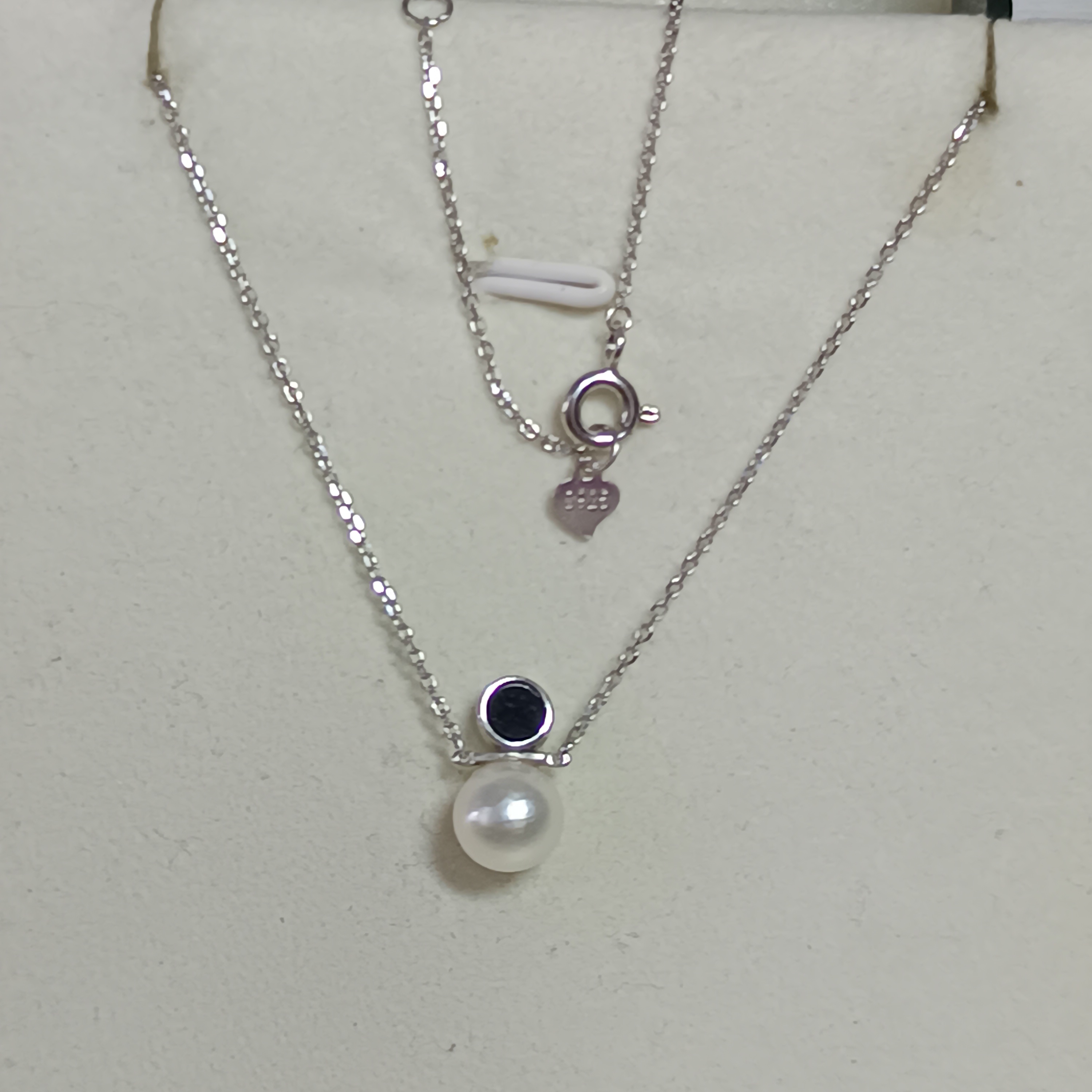 特價品‼️正圓極強光日本akoya 海水珍珠精工s925銀雙面可帶吊墜套鍊