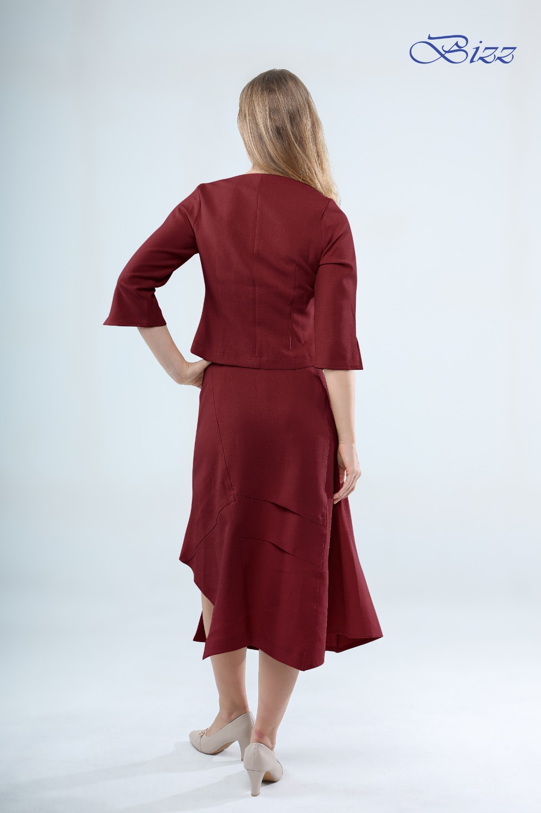 1585BS Victoria Asymmetrical Elegance Dress