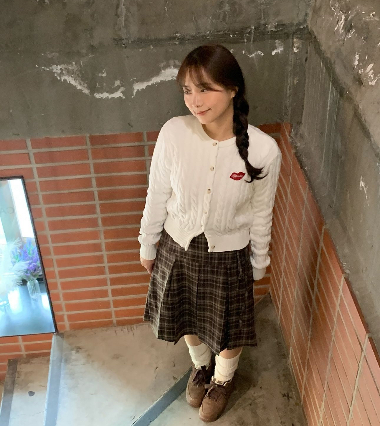 🇰🇷訂購｜FANCY CLUB｜FORMAL BUTTON PLEATS MIDI SKIRT 