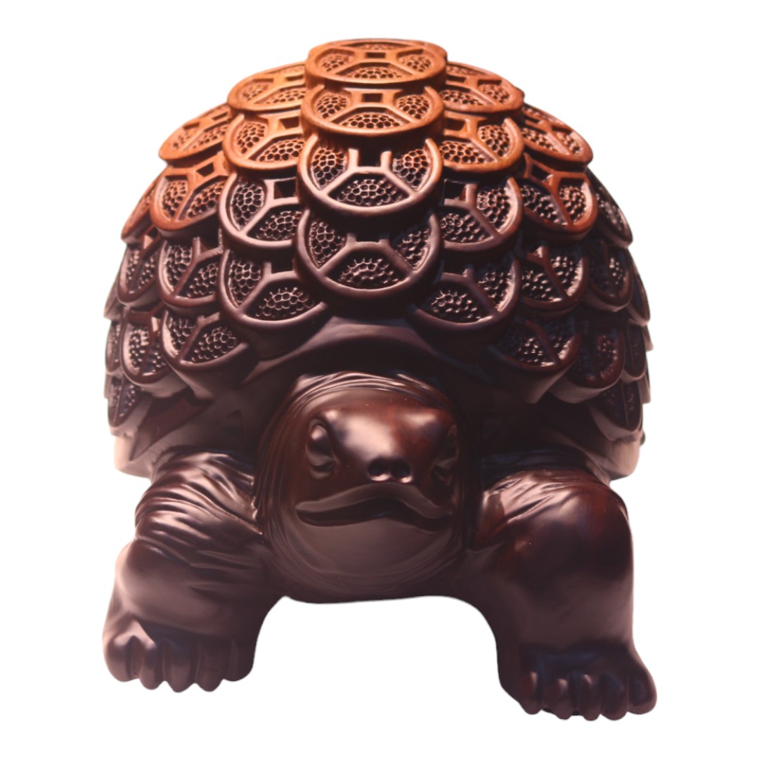 招財金錢龜  烏金色