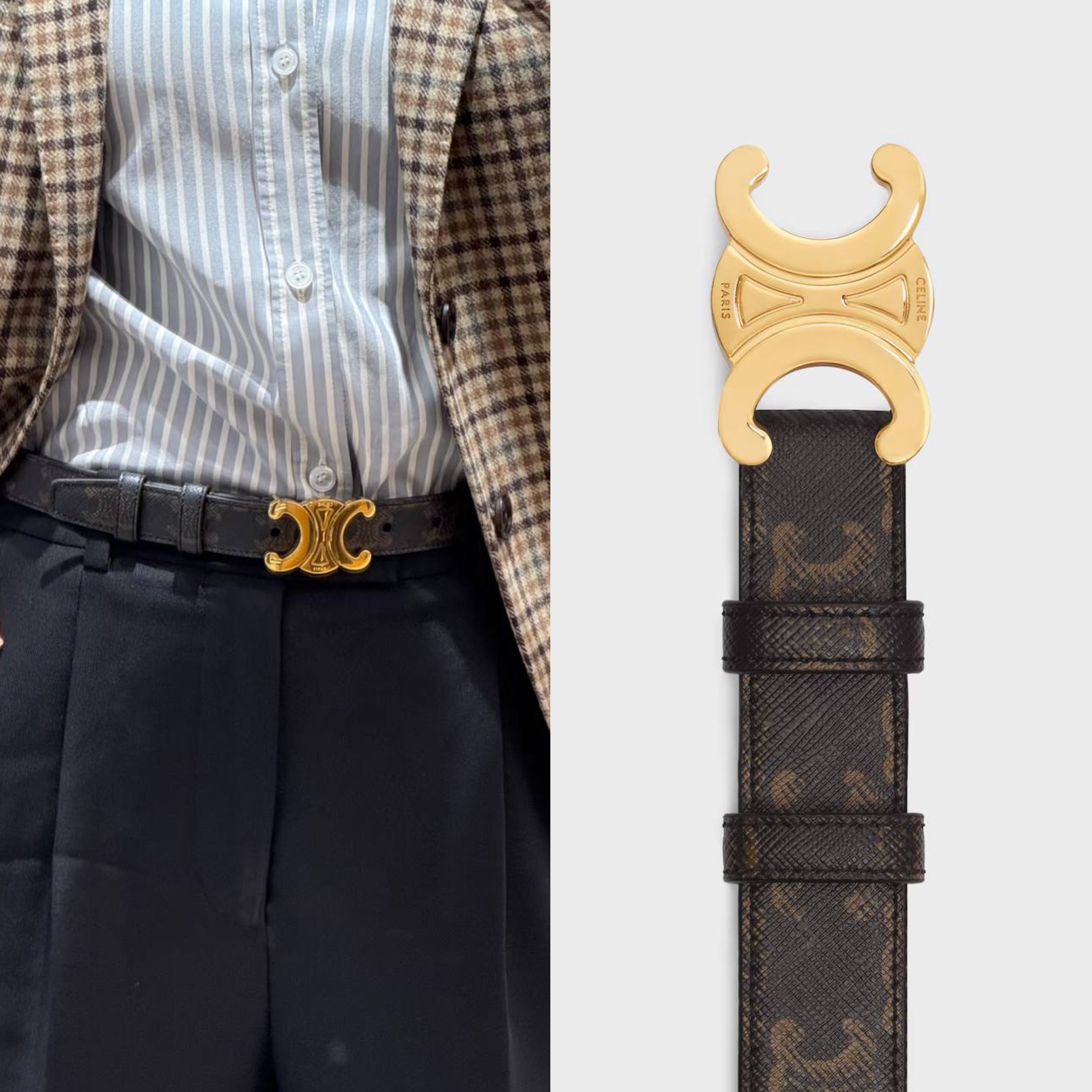 精選優惠✨訂貨📮Celine 老花 2.5cm belt Size 75/80/85/90/95