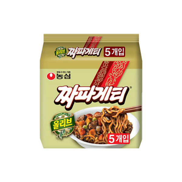 農心 韓式 炸醬意麵 140gx5包裝 (平行進口貨品) 此日期或之前食用：2027.2.12