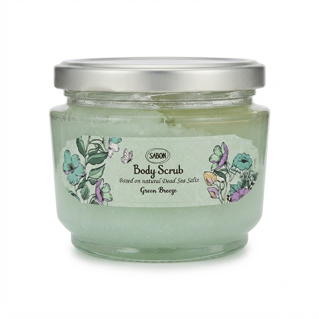 SABON 綠色微風身體去角質霜320g