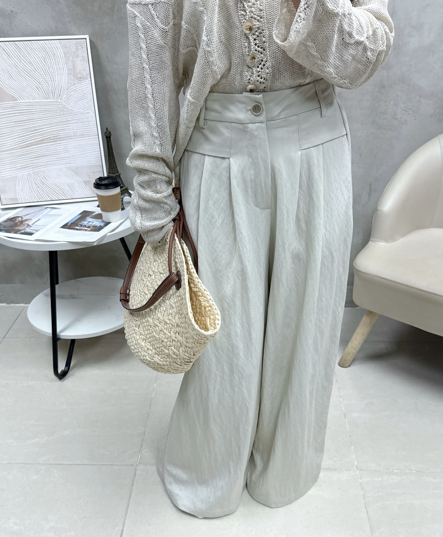 C09 V領織紋外套