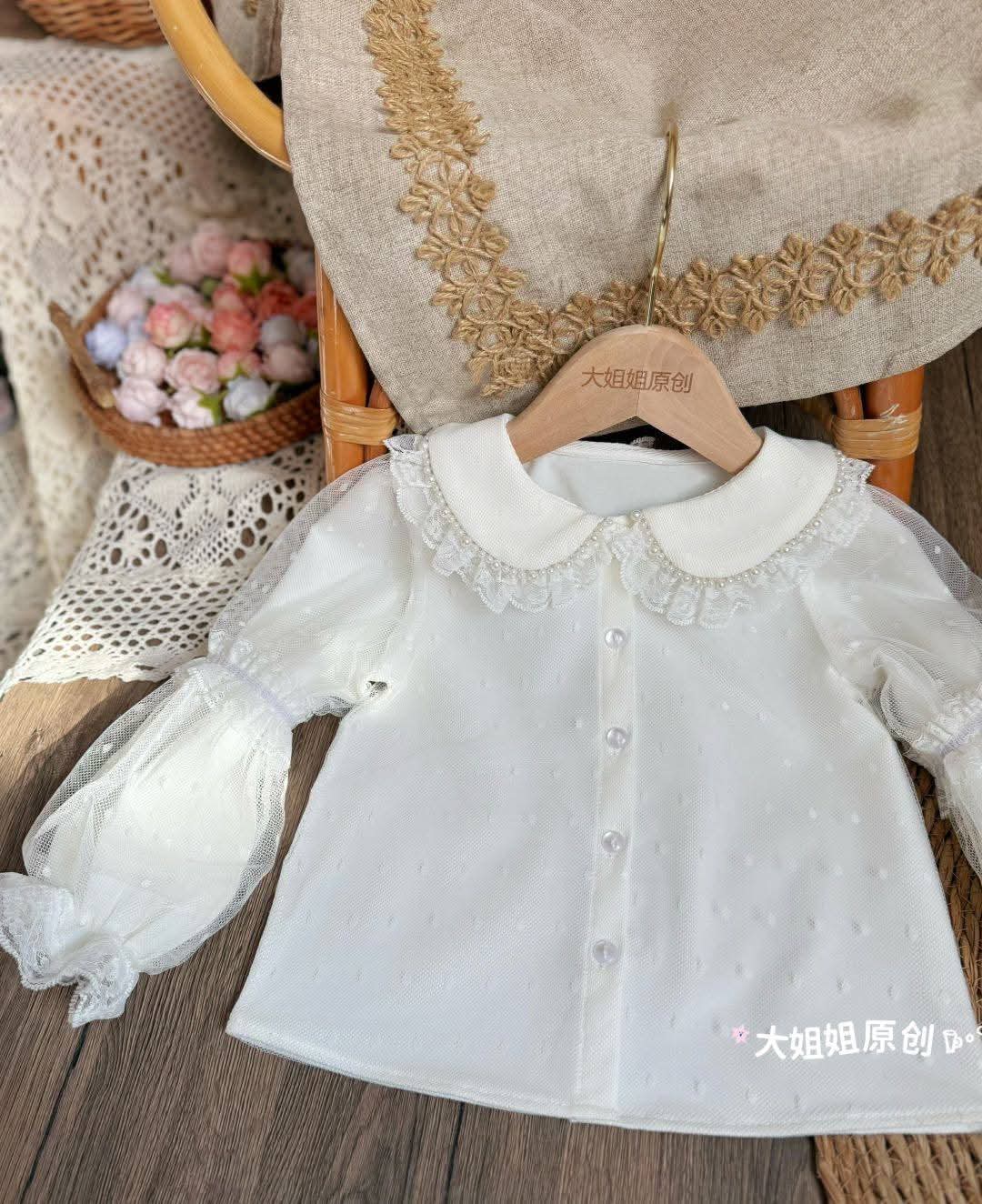 大姐姐手作 【珍珠领衬衣】