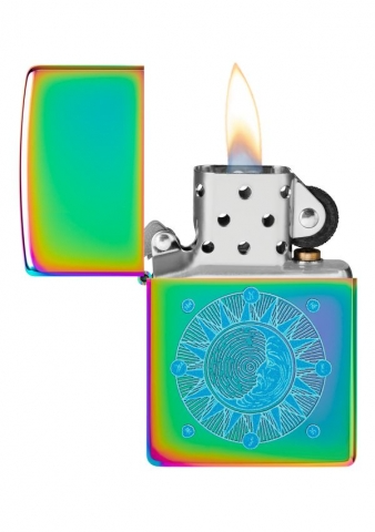 Zippo 48960 Sun Design Multi-Color 幻彩日月防風打火機 防風打火機 | ZIPPO 指定授權經銷商 | 美國製造 | 收藏