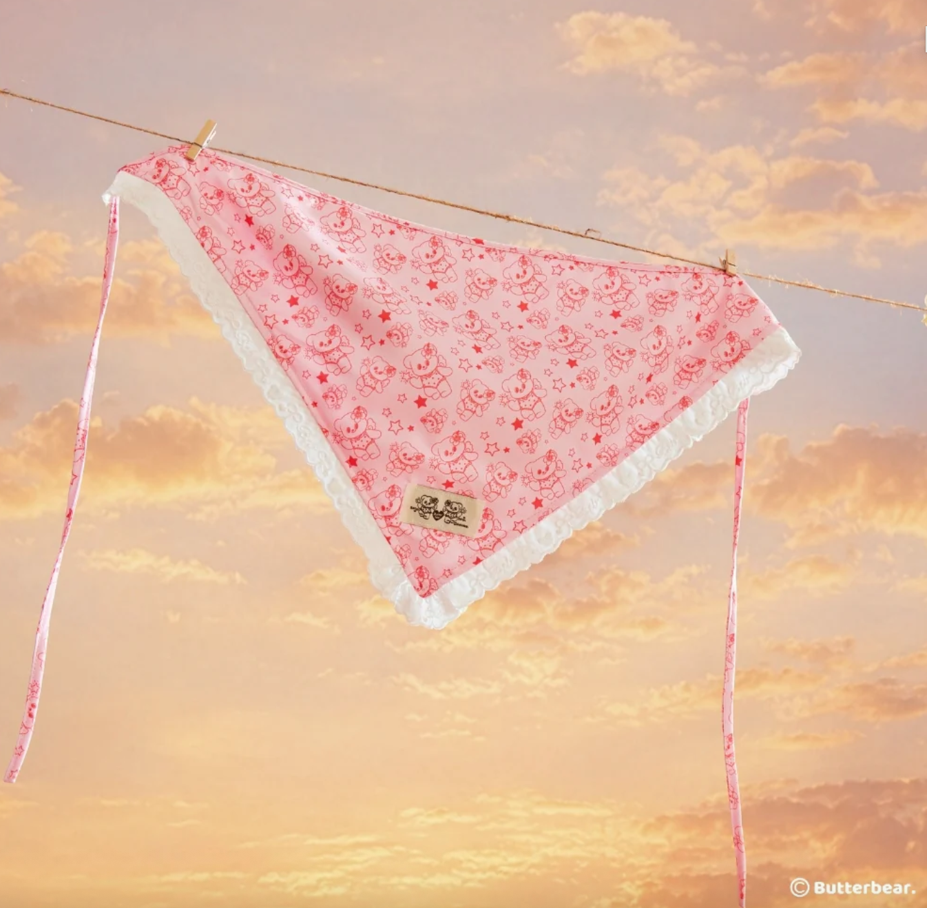 【預訂】泰國 Butter Bear 黃油小熊周邊 Summer Bliss Hair Scarf