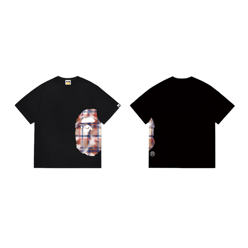 Bape Check Big Ape Head Tee