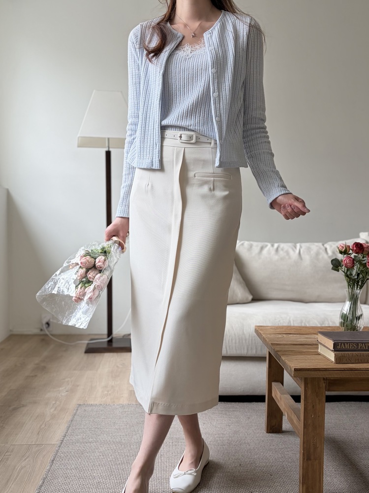 [假兩件] Lumiere Lace Layered Top (Babyblue)