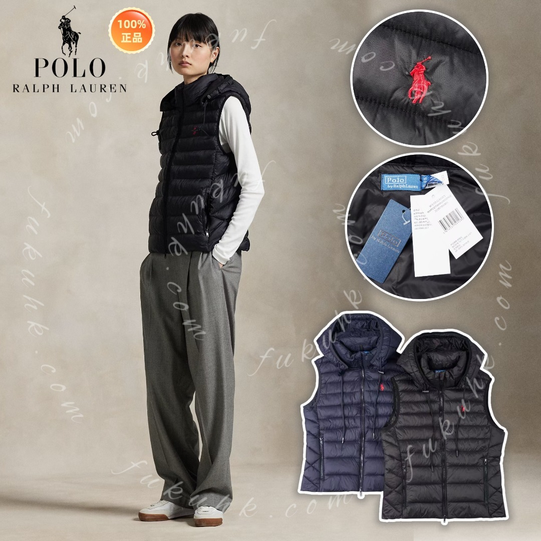 💯Polo Ralph Lauren Water-Repellent Packable Gilet 保暖夾棉背心