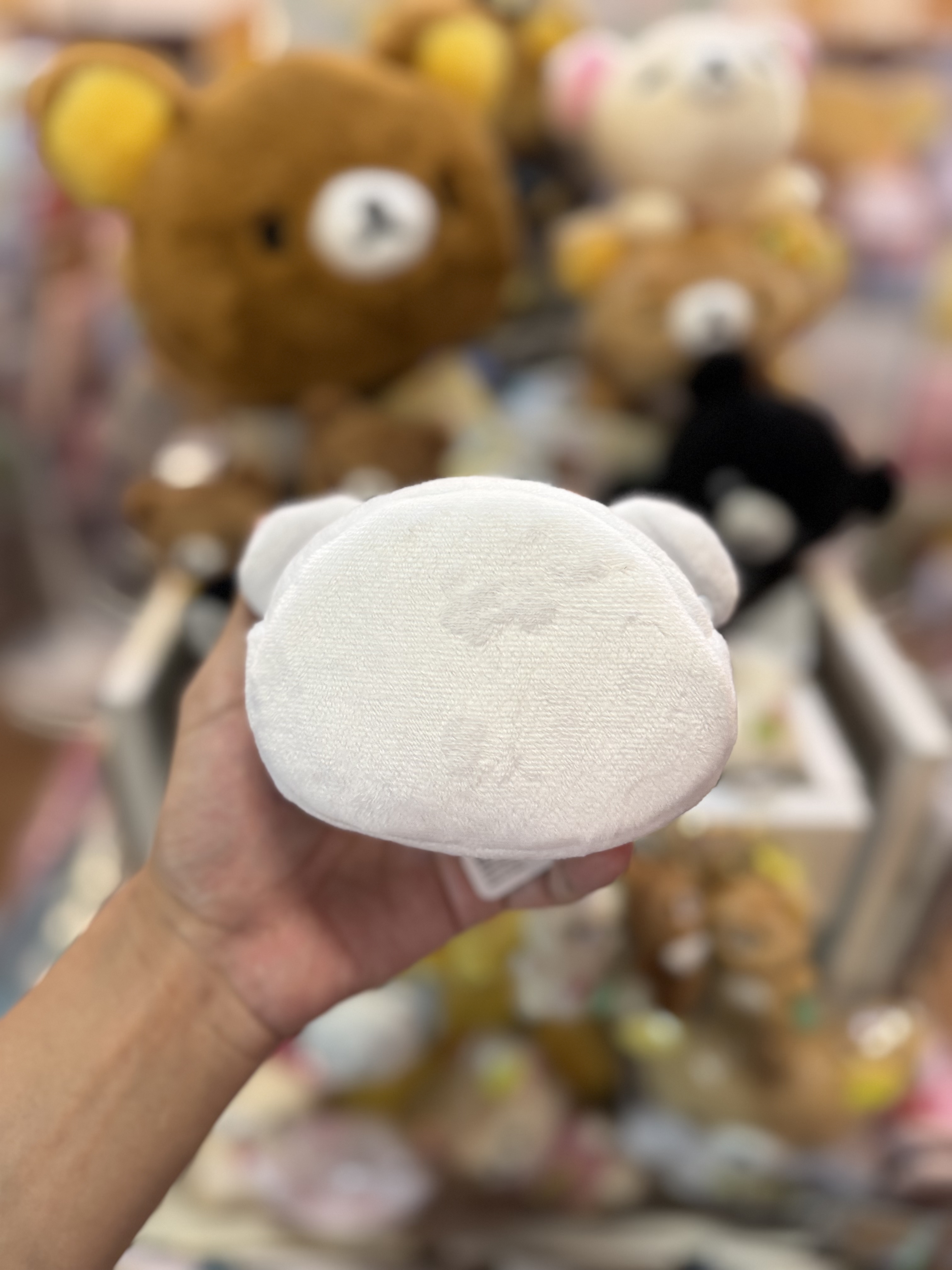 《現貨》全新Rilakkuma 黑白系列 毛毛頭型小物袋