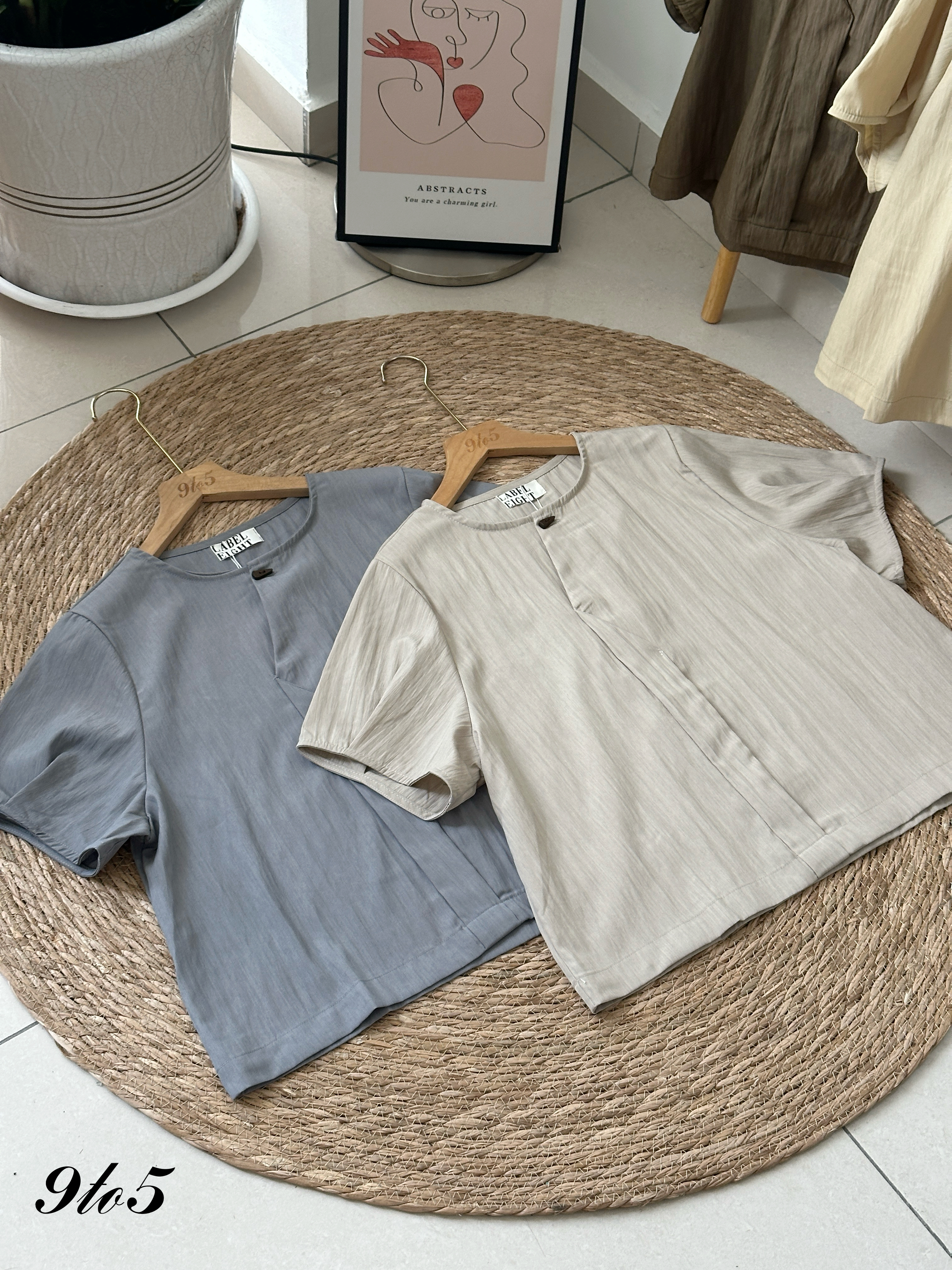 T4131 Round Neck Blouse - 4 Colors