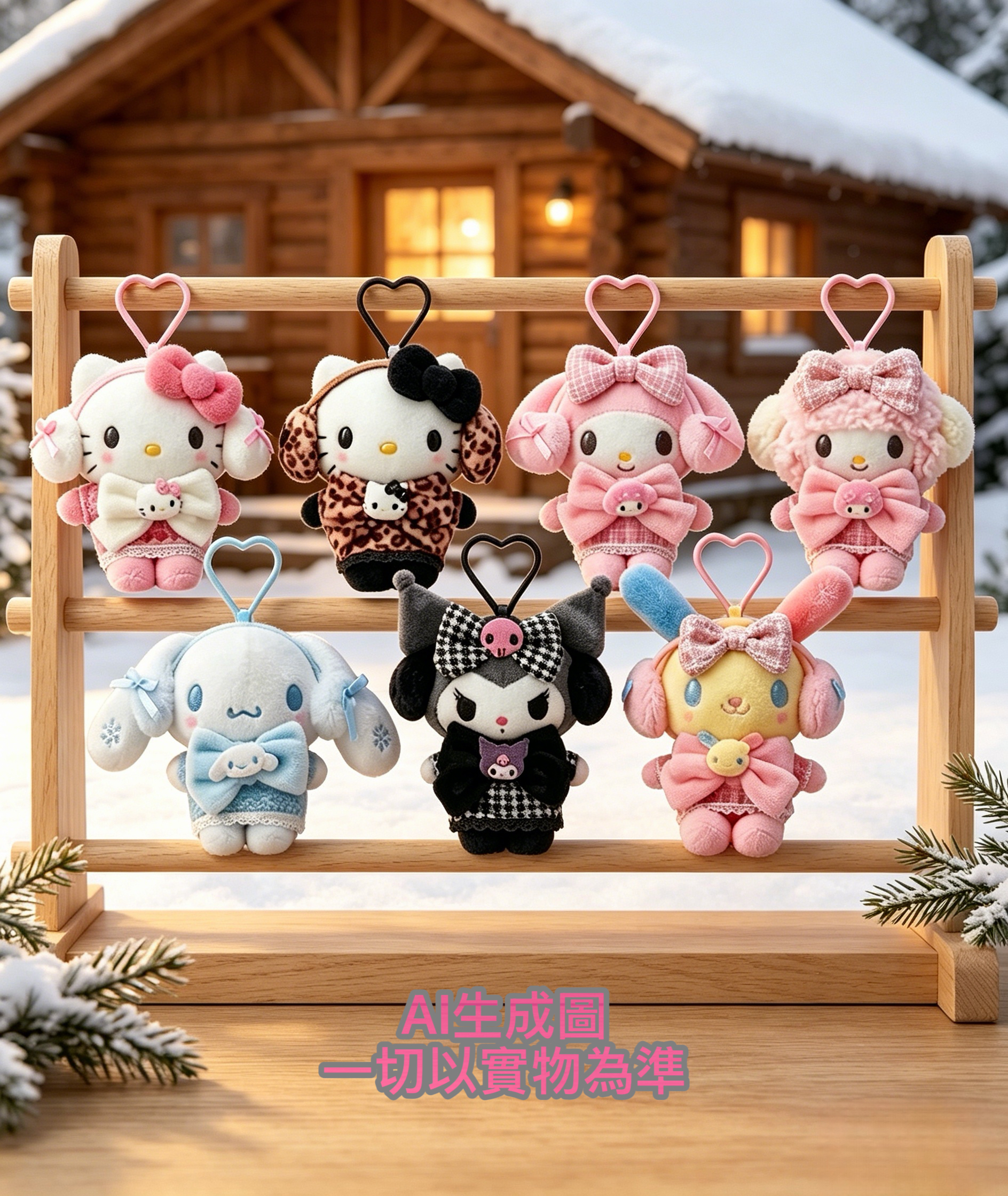 ［11月尾到貨］Sanrio 11月新款冬日公仔掛飾