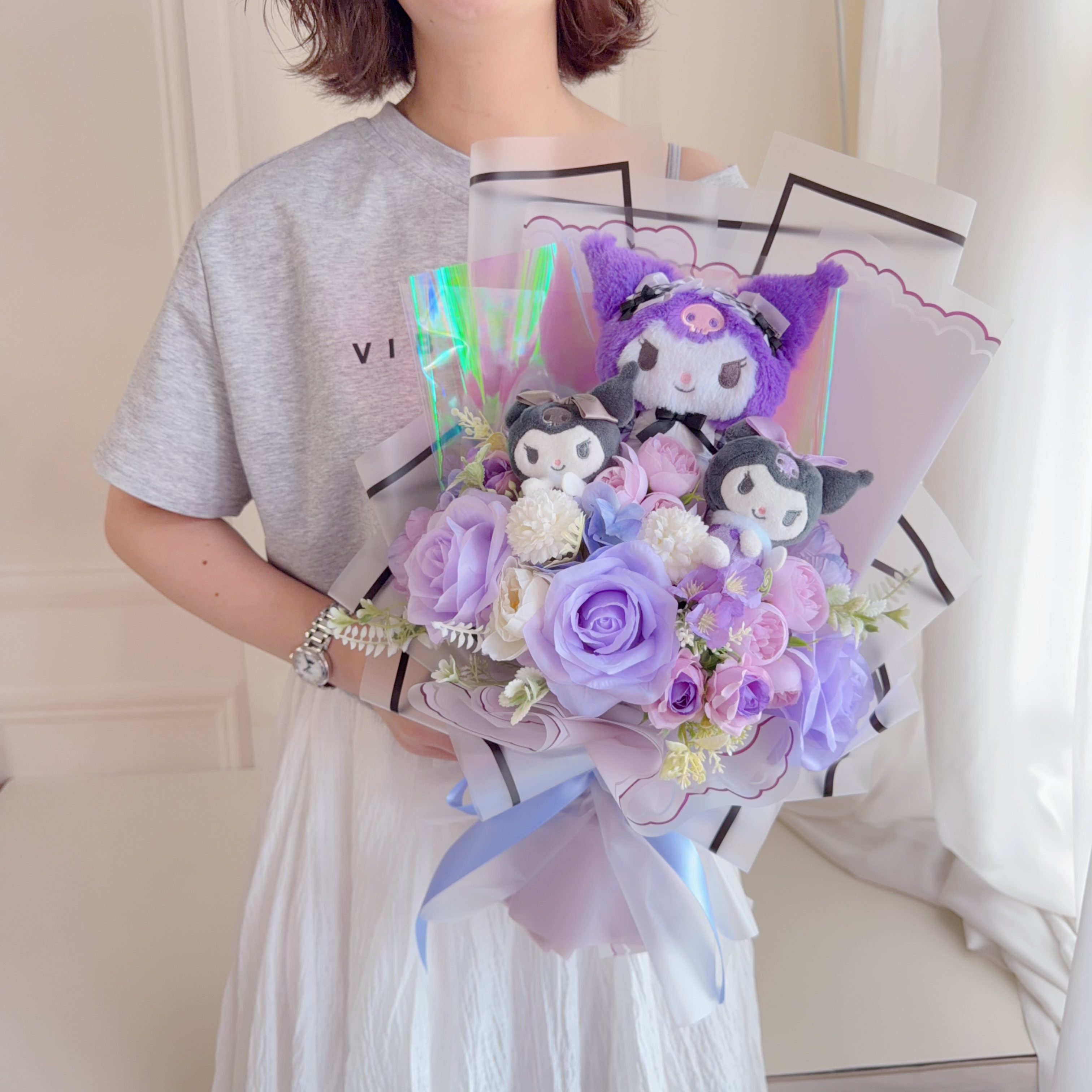 (現貨)Kuromi公仔花