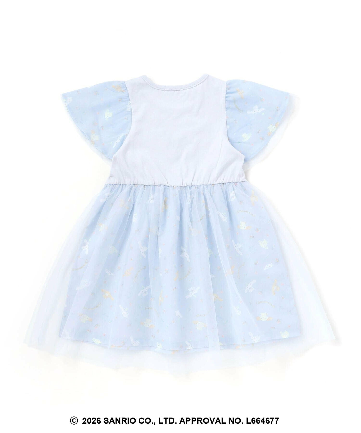 🇯🇵預訂 日本直送🇯🇵Slap Slip x Sanrio系列兩色人物印花頸鏈刺繡薄紗短袖連身裙