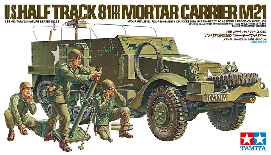 1/35 U.S. Half track 81mm Mortar Carrier M21