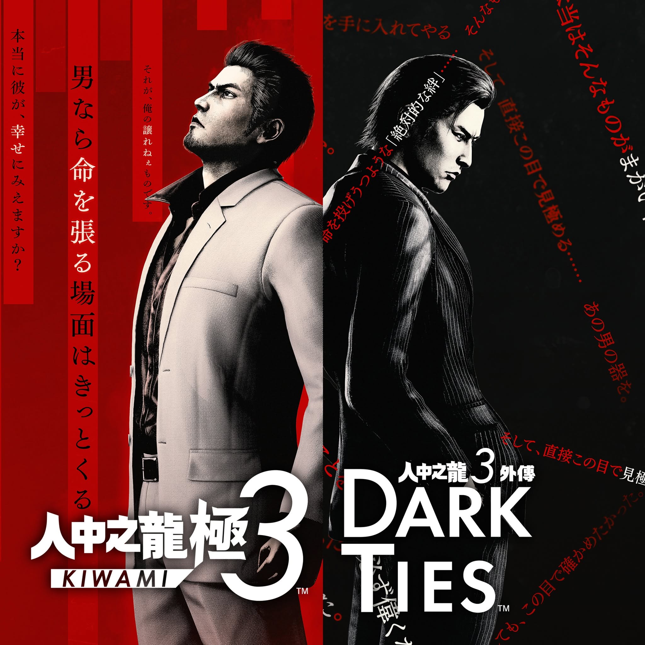[現貨] [行版] NS2 人中之龍 極3 / 3外傳 Dark Ties 中日英文版 