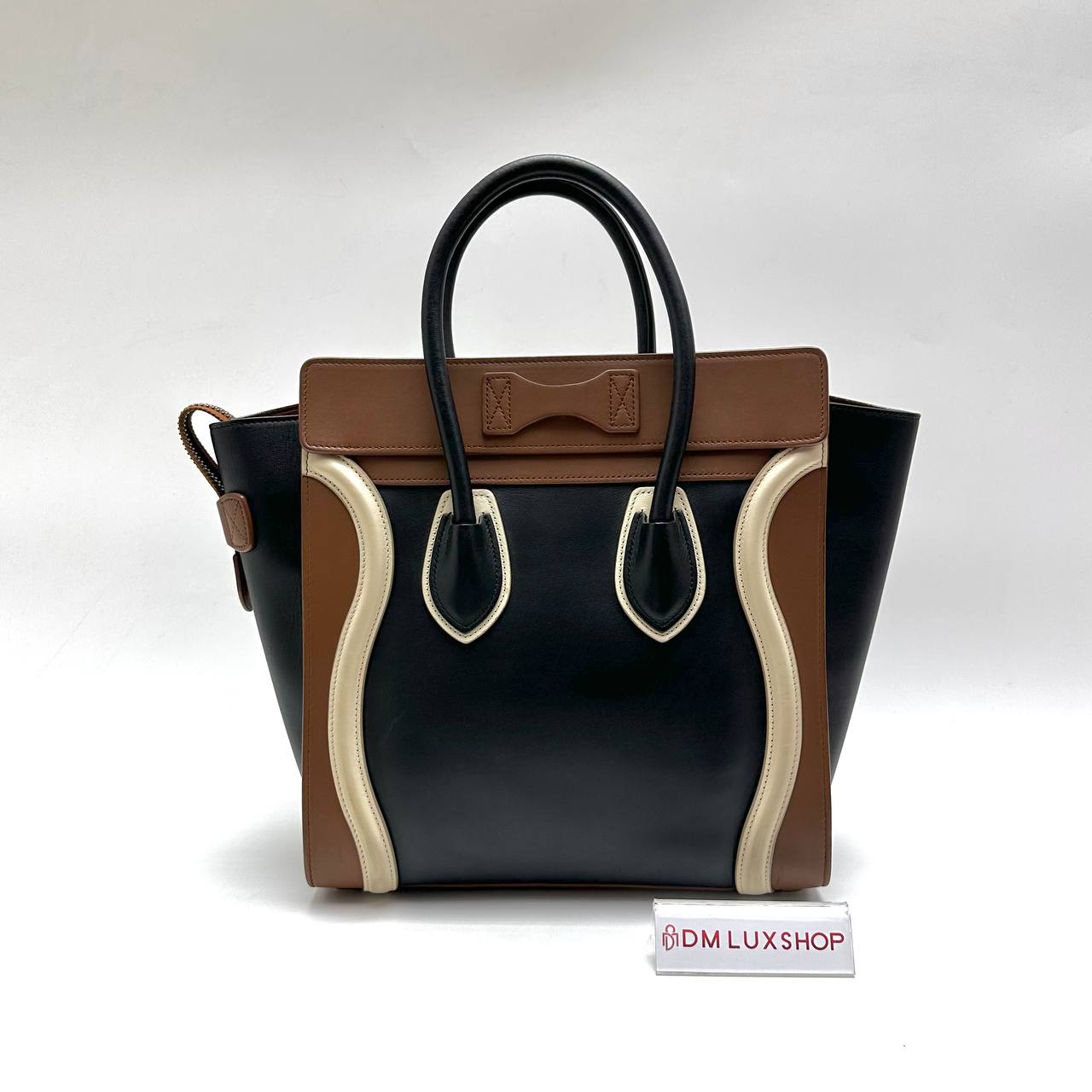Celine Tricolor Luggage Tote GHW