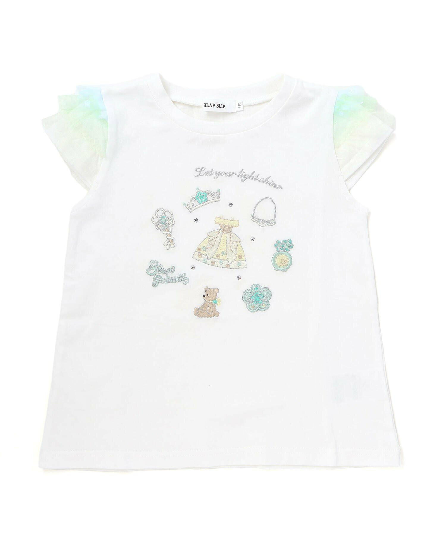 🆕【⭐訂購⭐】  日本直送🌀薄紗袖 公主主題圖案刺繡 短袖Tee［3款選］🌀[ELDA-0035][260426]