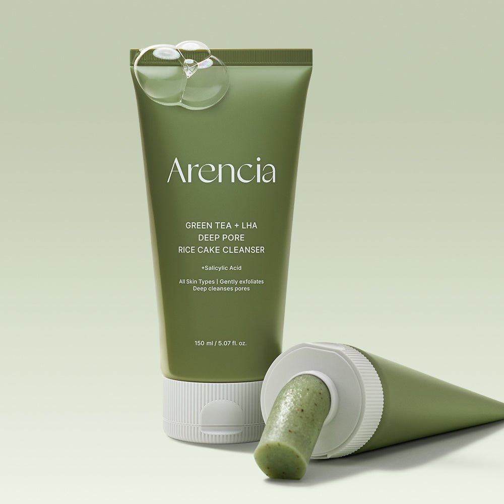 Arencia | 綠茶+LHA 深層毛孔米餅潔面乳 150g [預計9月中出貨]