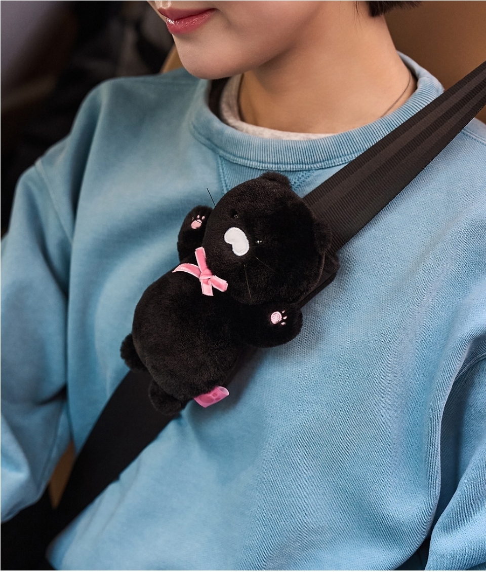 Kakao Friends Blackchoon 車用安全帶Cover