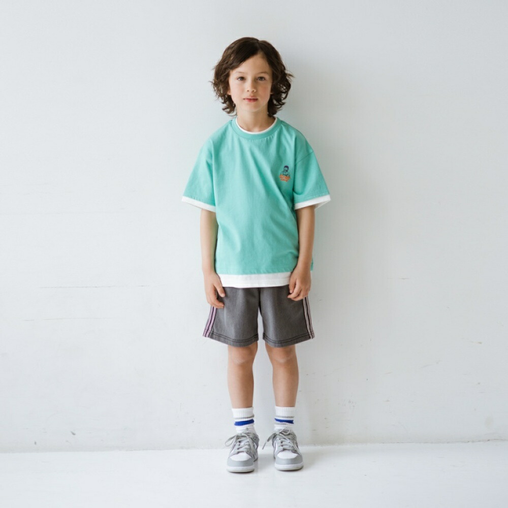 🆕【⭐訂購⭐】🌀 🇯🇵 日本直送🇯🇵 假2件層疊 刺繡 短袖TEE［2款選］🌀[ELCA-0235][260526]