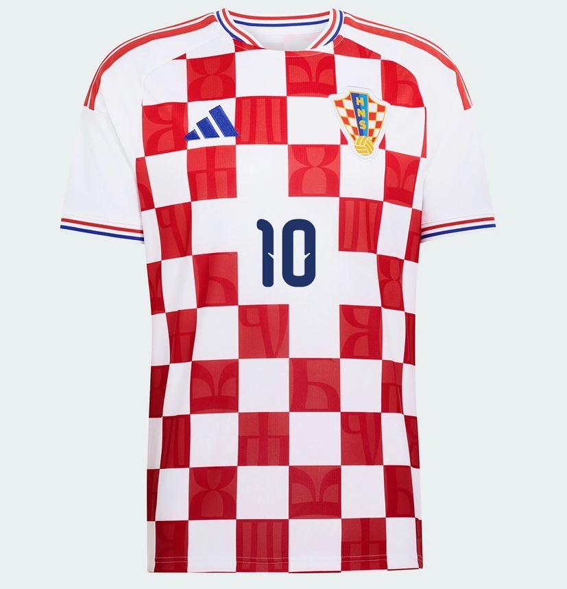 Adidas Croatia 克羅地亞 2026-27 主場球迷版球衣 (可加印字章) KF4683
