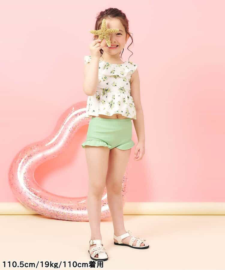 🇯🇵預訂 日本直送🇯🇵Apres les cours六色圖案印花荷葉邊後背V領分體泳衣