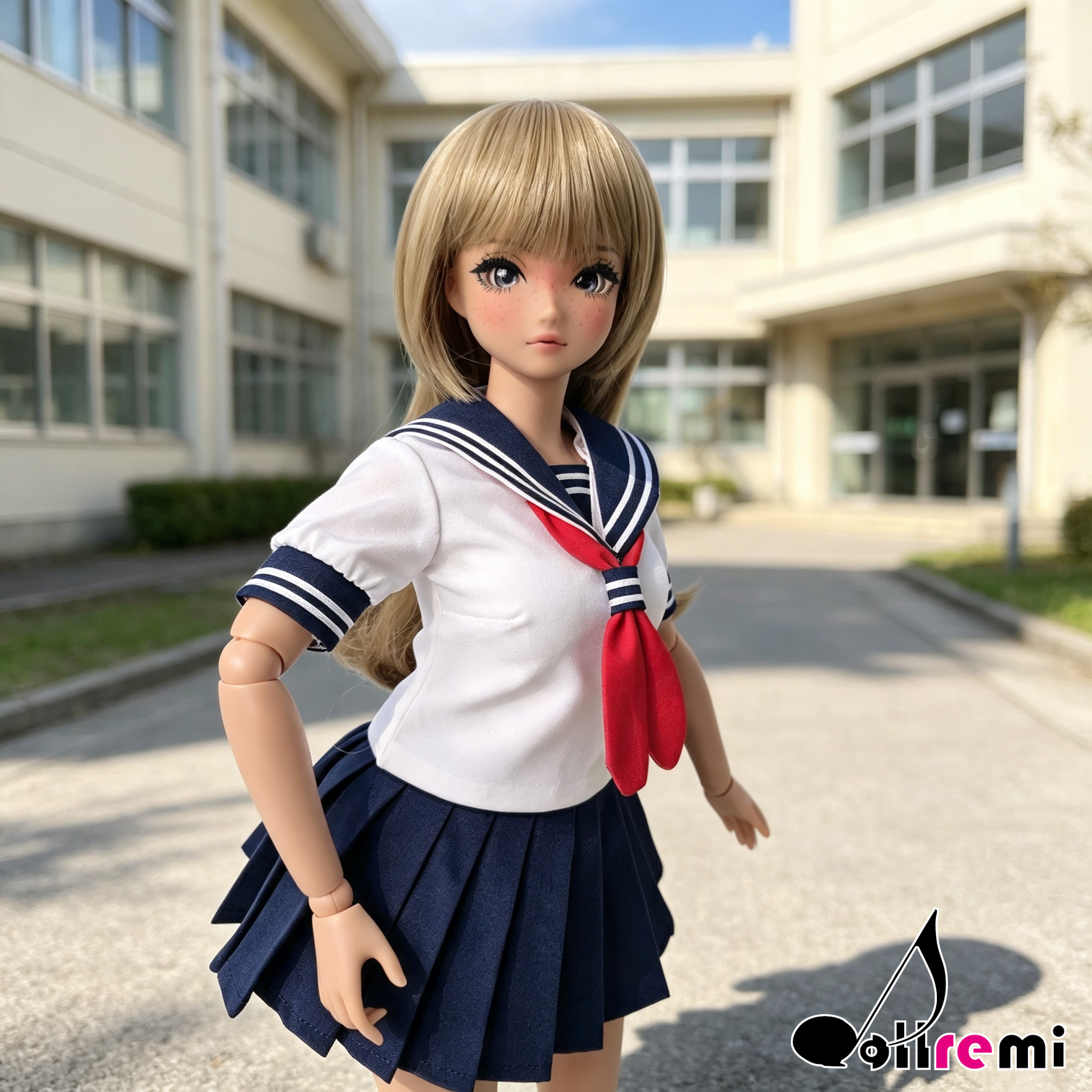 【dollremi】(P026) 短袖校服 Short-sleeved school uniform