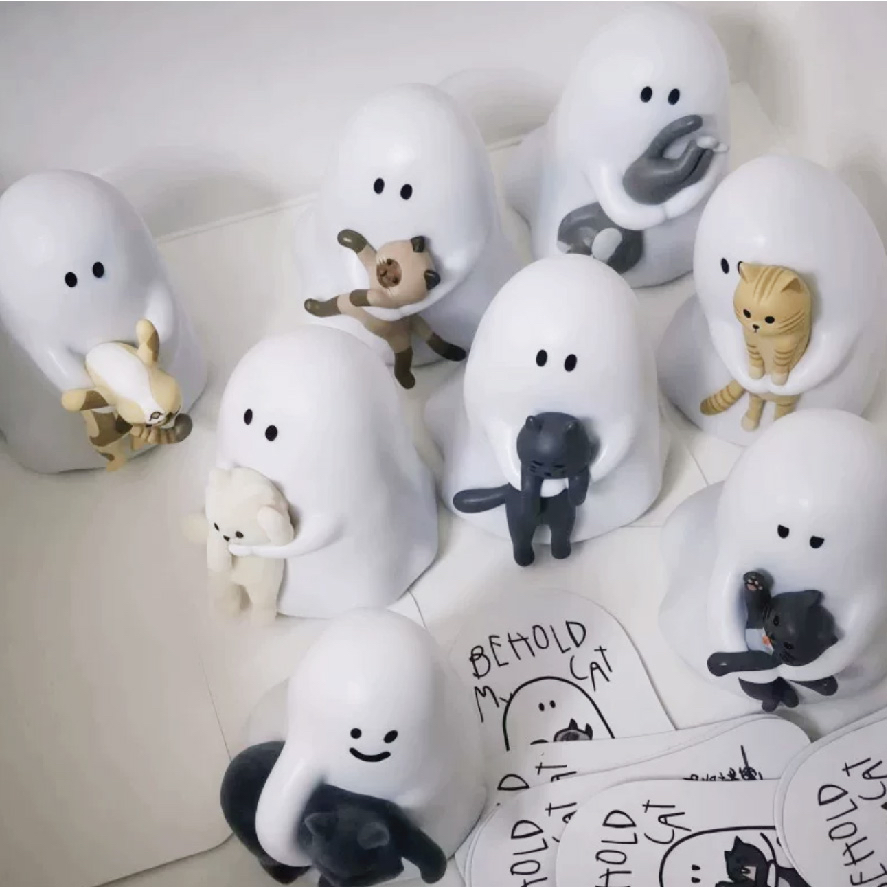Ghody貓幽靈夜光公仔