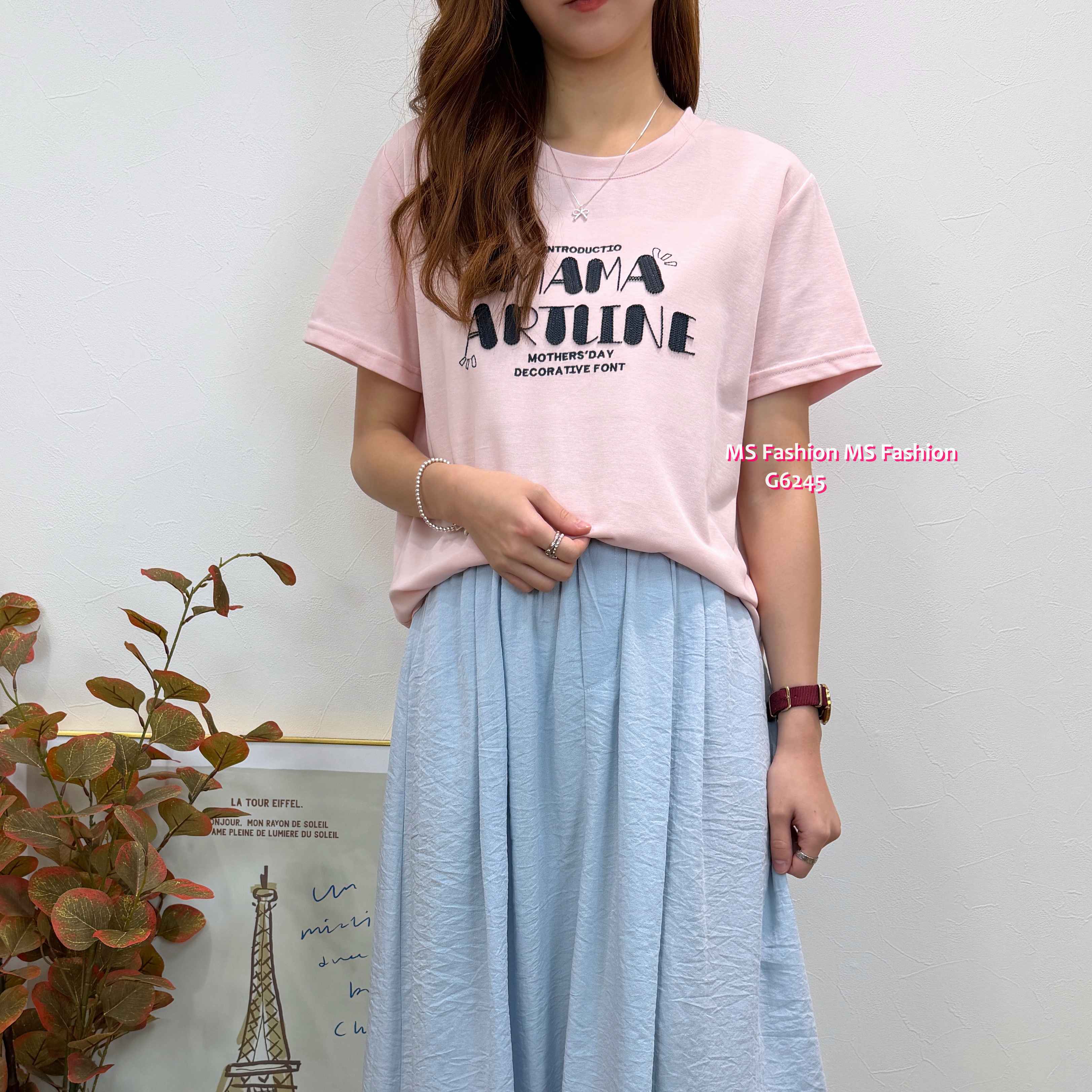 G6245 韓國🇰🇷立體字母tee仔