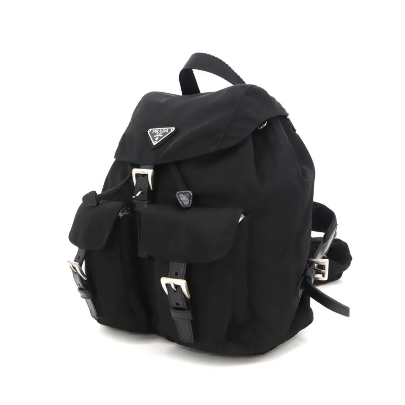 Prada Tessuto Double Pocket Backpack
