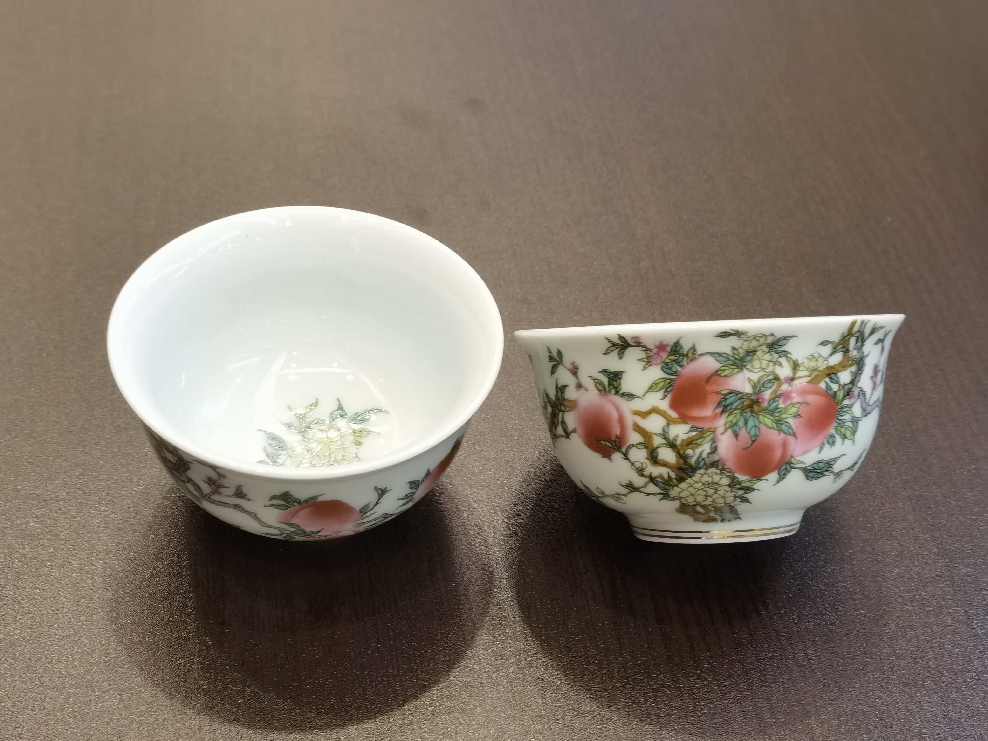 20-九桃五福 - 茶杯 - <有需要請聯絡我們 852-6329 6186>