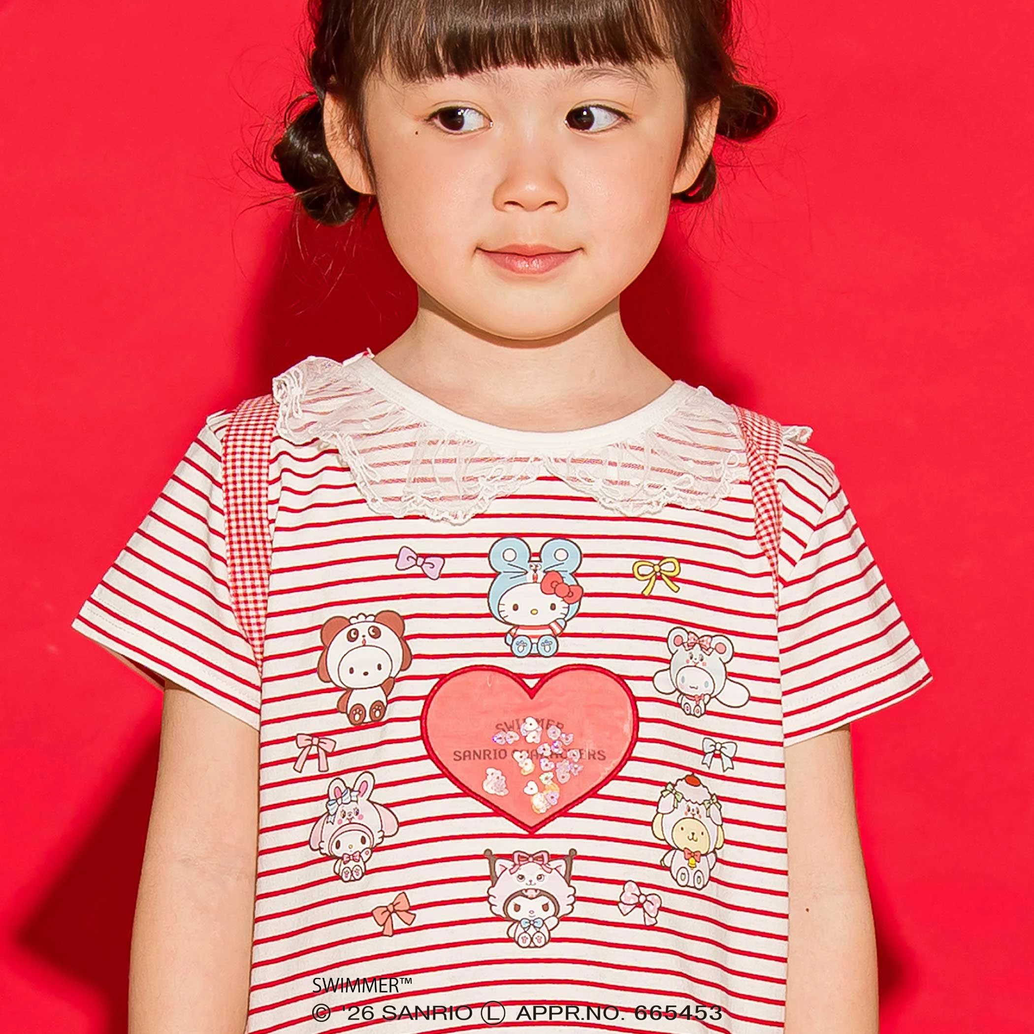 🆕【⭐訂購⭐】🌀 🇯🇵 日本直送 SWIMMER x #SanrioChracters 緞帶蕾絲荷葉邊 剌繡 短袖Tee［2款選］🌀 [ELCA-0271][260428]