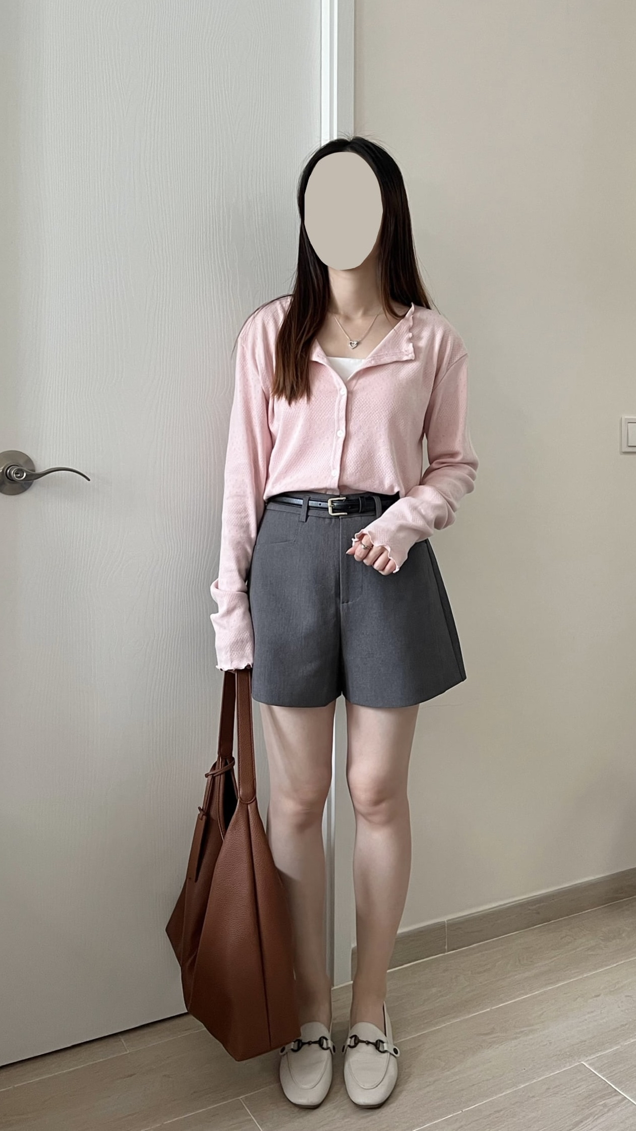 A cut俐落短褲 送皮帶 百搭不易皺