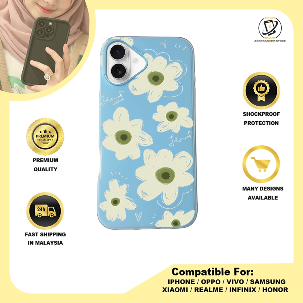 JELLY CASE PHONE FOR IPHONE - DESIGN FLOWER J