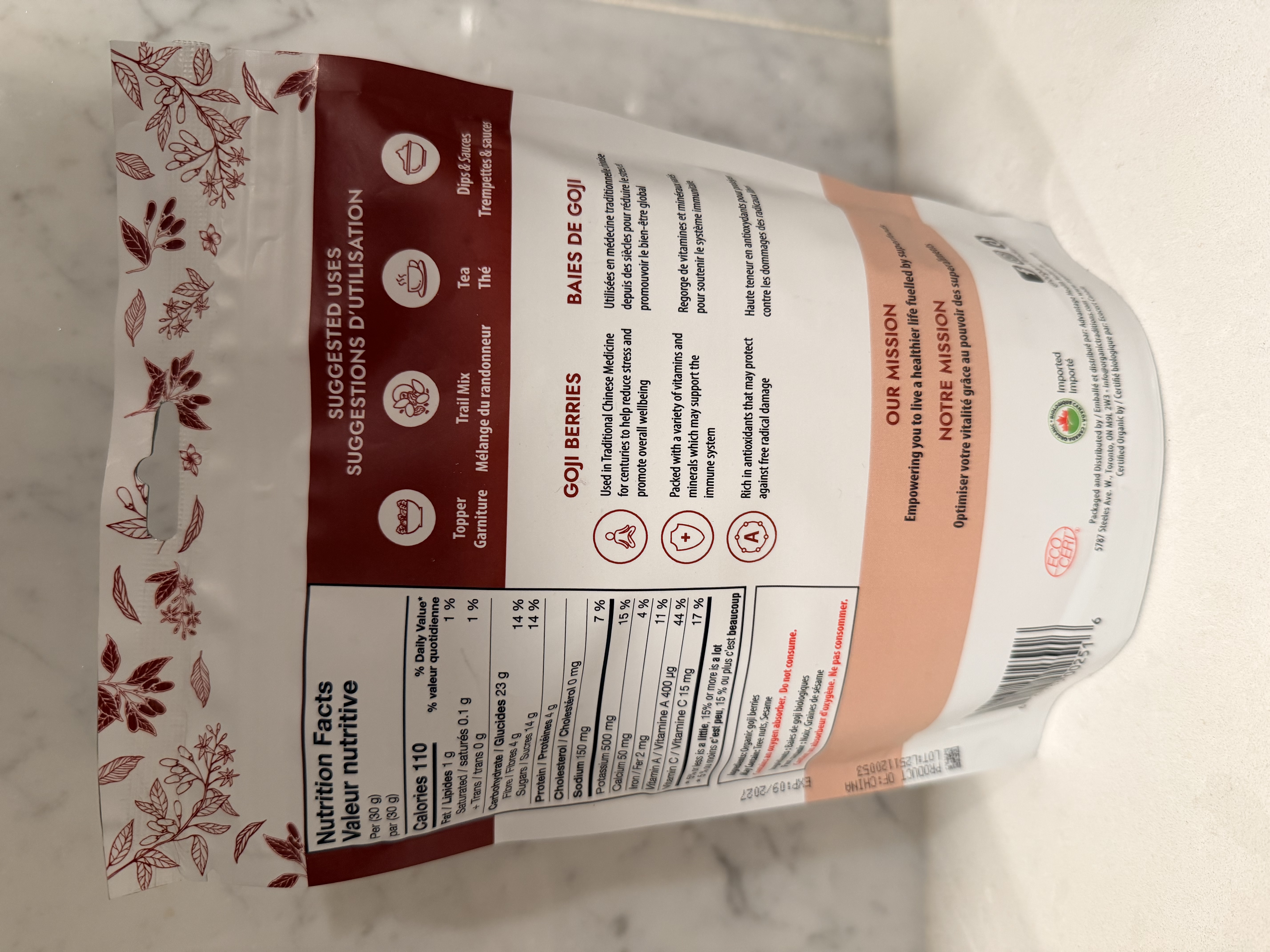 Organic Traditions 有機杞子 454g