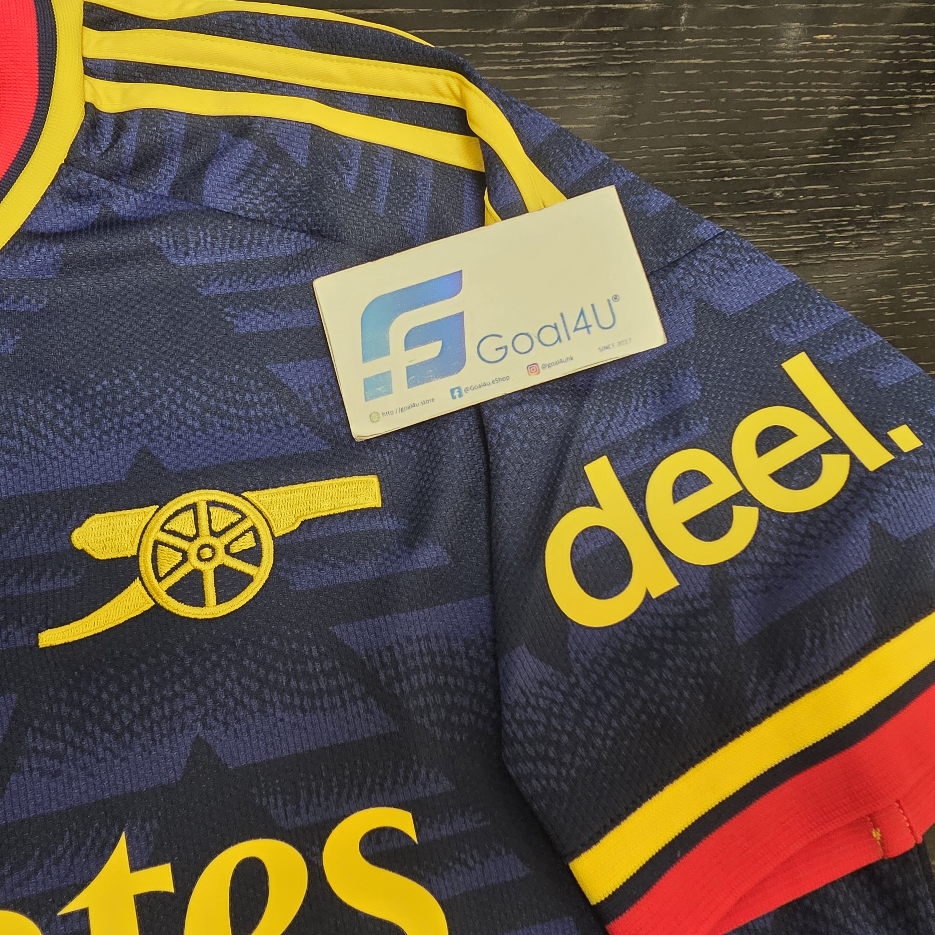 🍌重溫經典香蕉傳奇 Adidas Arsenal 阿仙奴 2026-27 作客球迷版球衣 (可加印字章) JZ3160