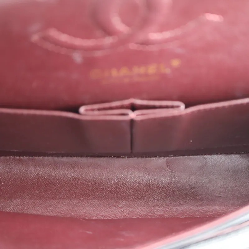 Chanel Matelasse Coco Mark Caviar Double Flap Chain Shoulder Bag