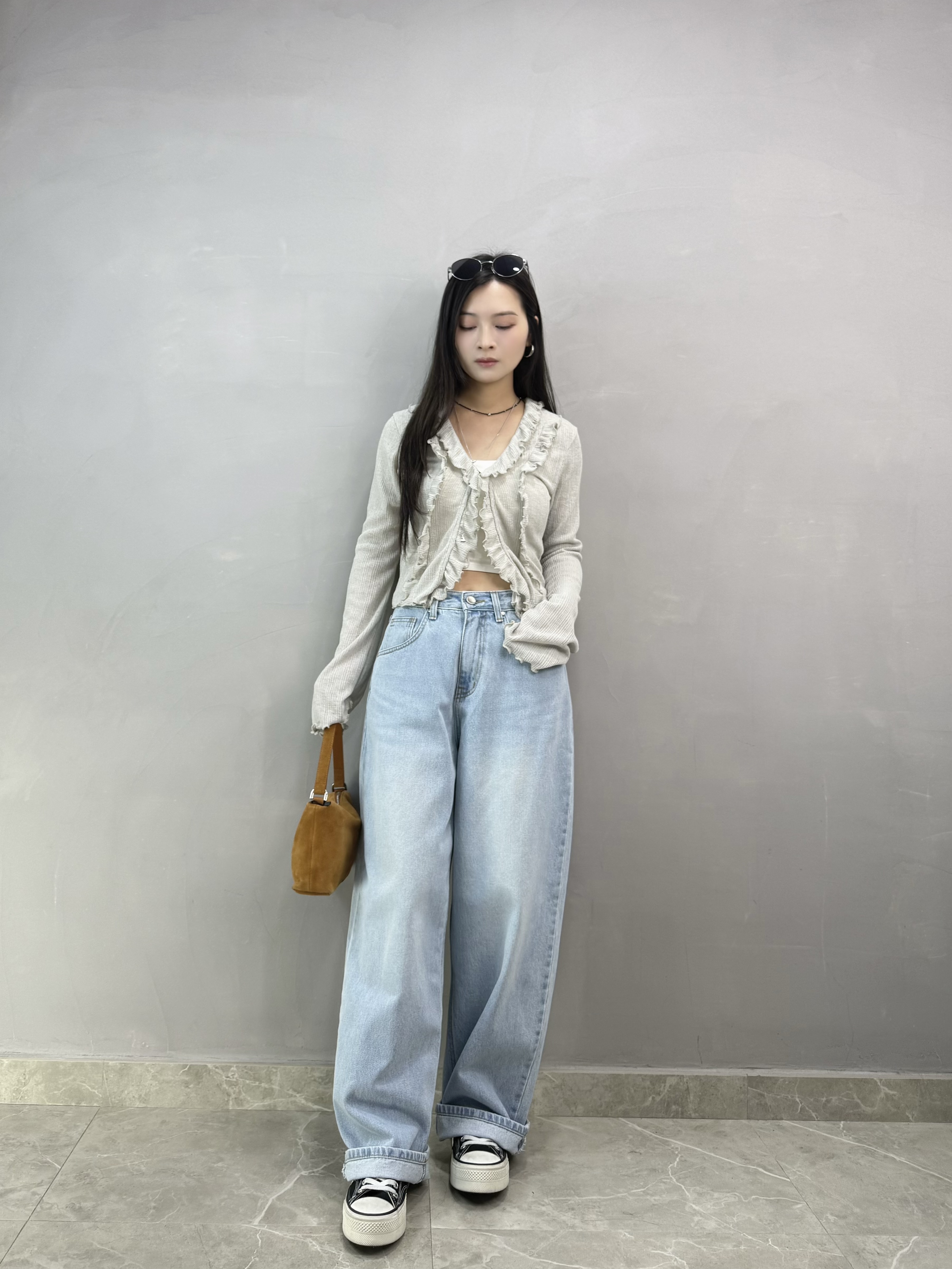H14 ruffle邊喇叭袖外套仔