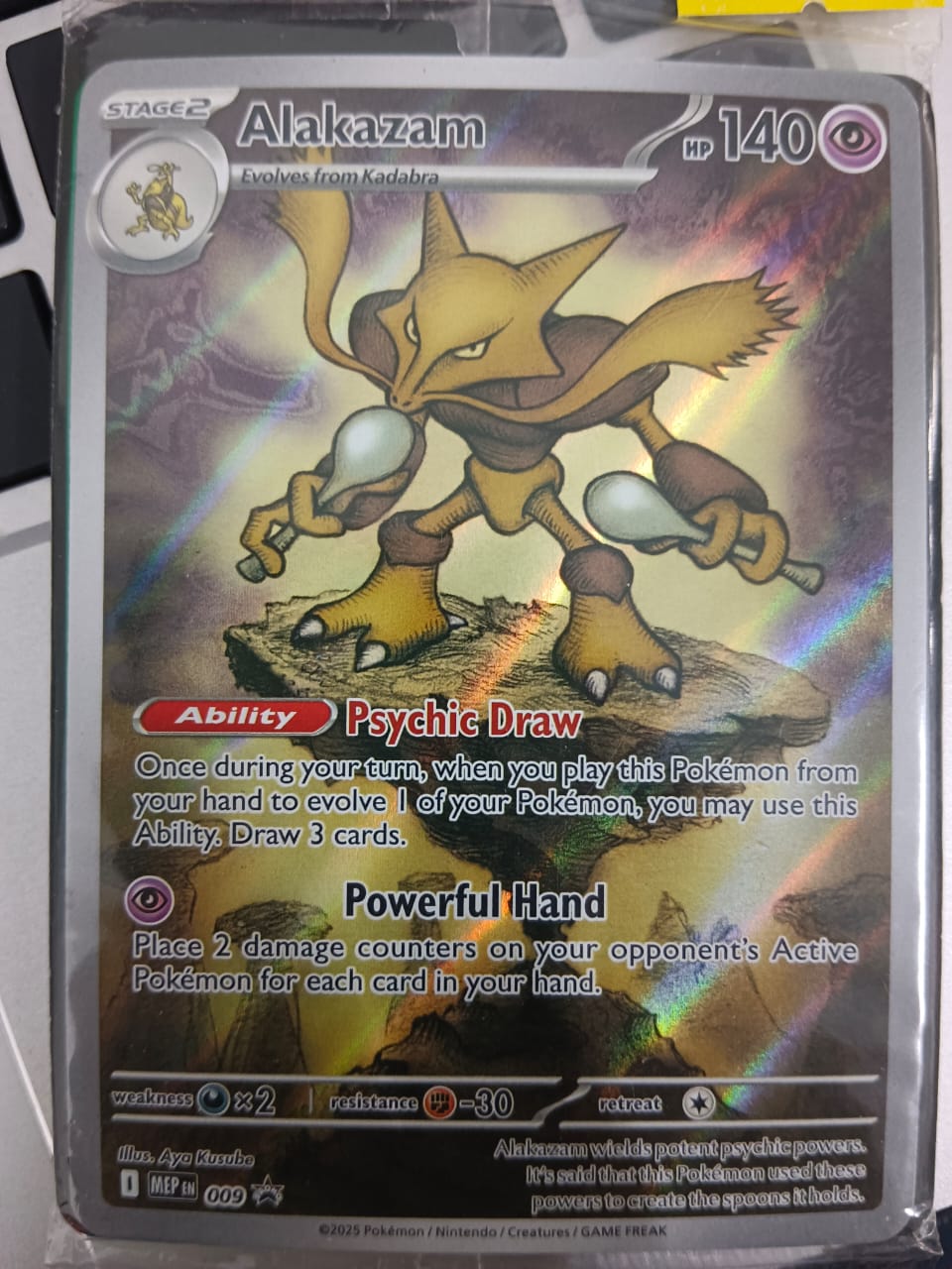 Pokemon TCG Mega Evolution Promo - Alakazam-009 Promo 