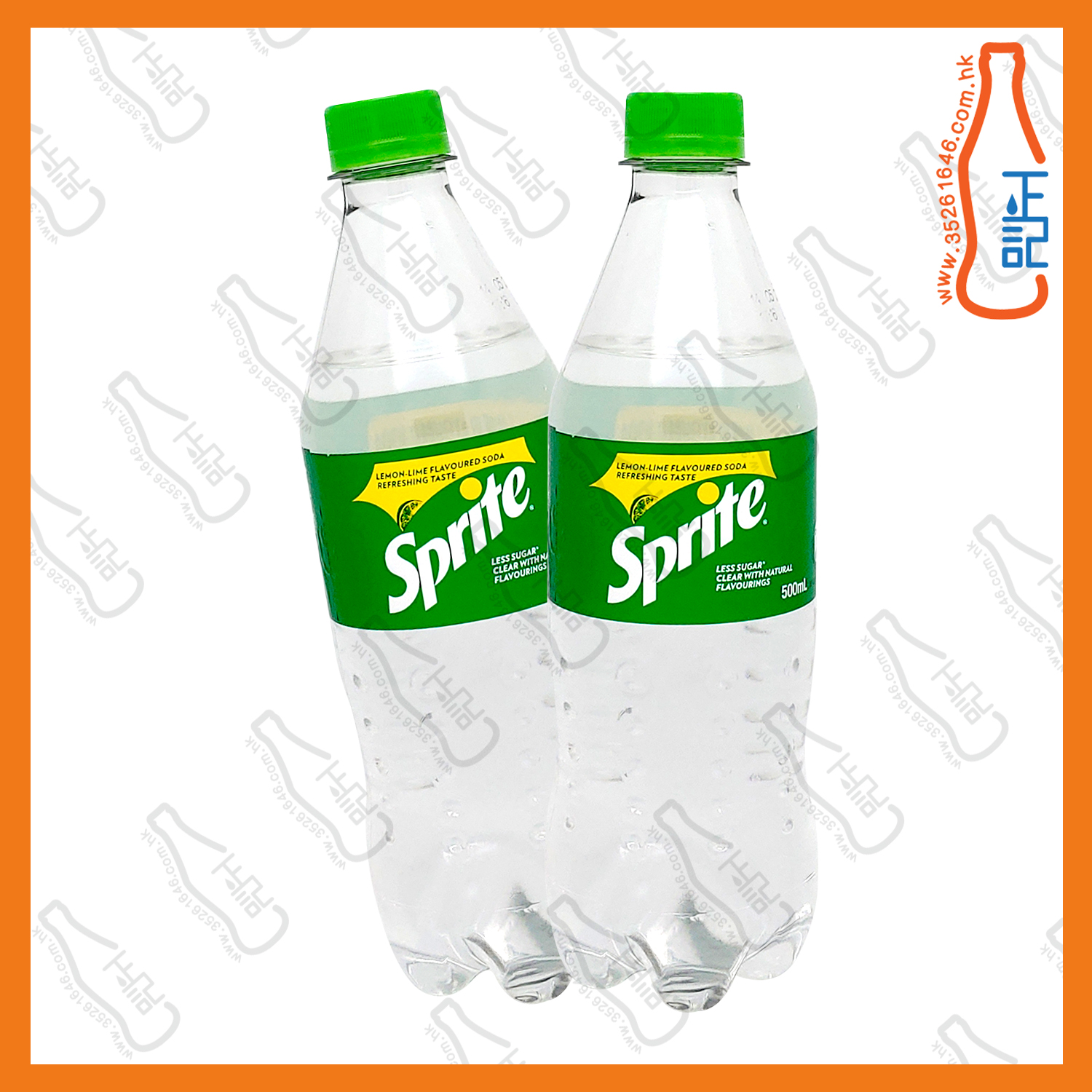 ==(支裝)雪碧 500ml x 2支 /份