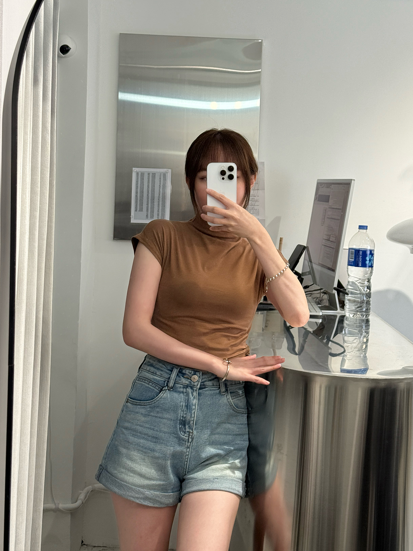 推爆🔥𝐂𝐫𝐨𝐩𝐩𝐞𝐝 𝐡𝐢𝐠𝐡 𝐧𝐞𝐜𝐤 𝐜𝐚𝐩 𝐬𝐥𝐞𝐞𝐯𝐞 𝐭𝐨𝐩