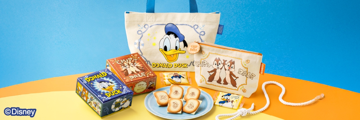 🌸 【預訂】Chip & Dale 白朱古力夾心餅Pouch Set (10入) - Tokyo Banana x Donald Duck, Chip & Dale