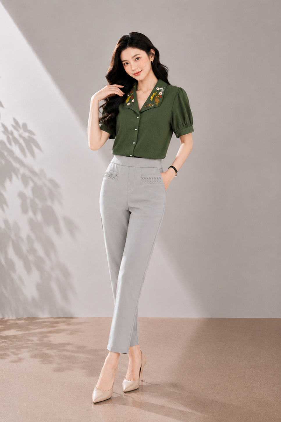 4647 Aria Slim Fit Ankle Pants
