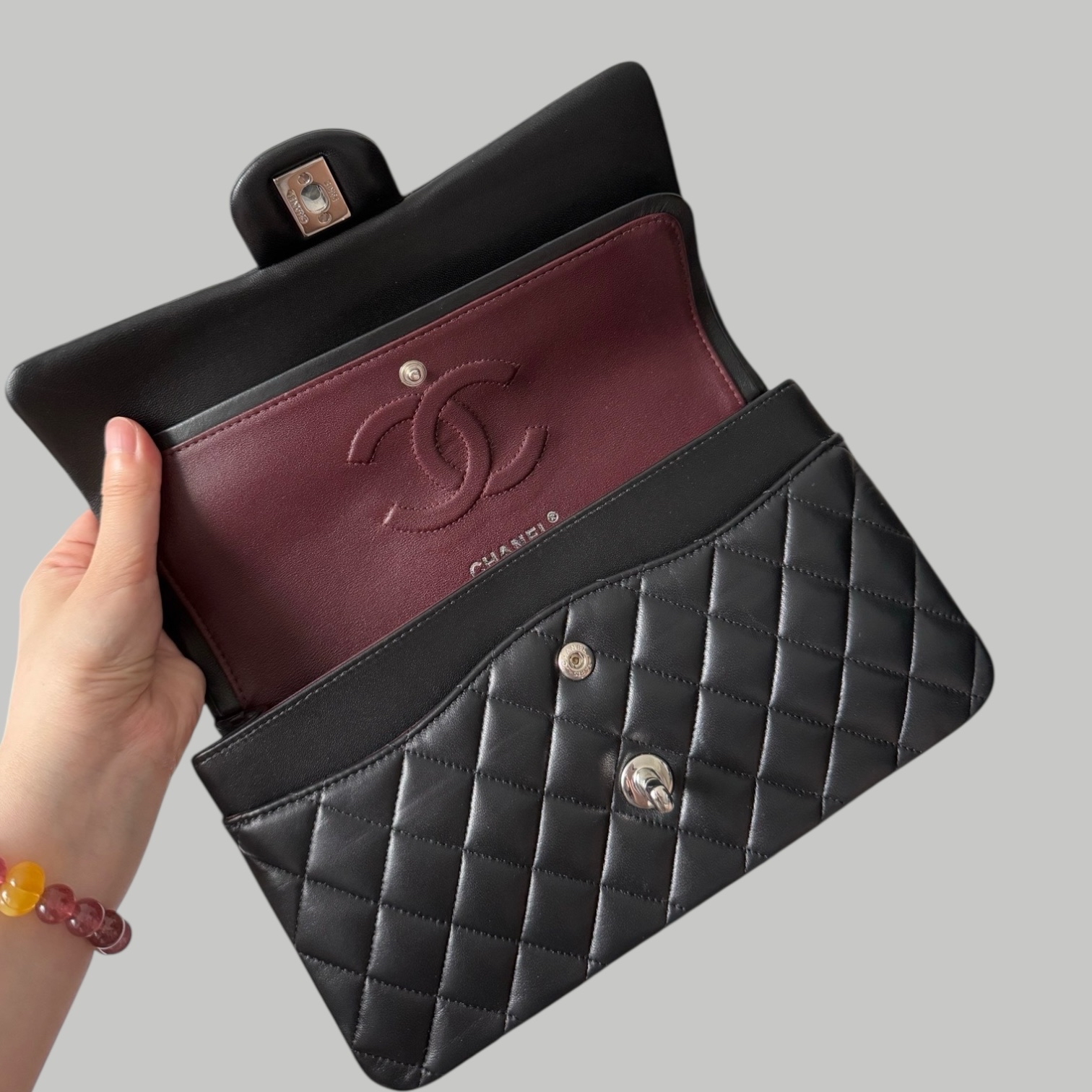 Chanel Lambskin CF25 SHW