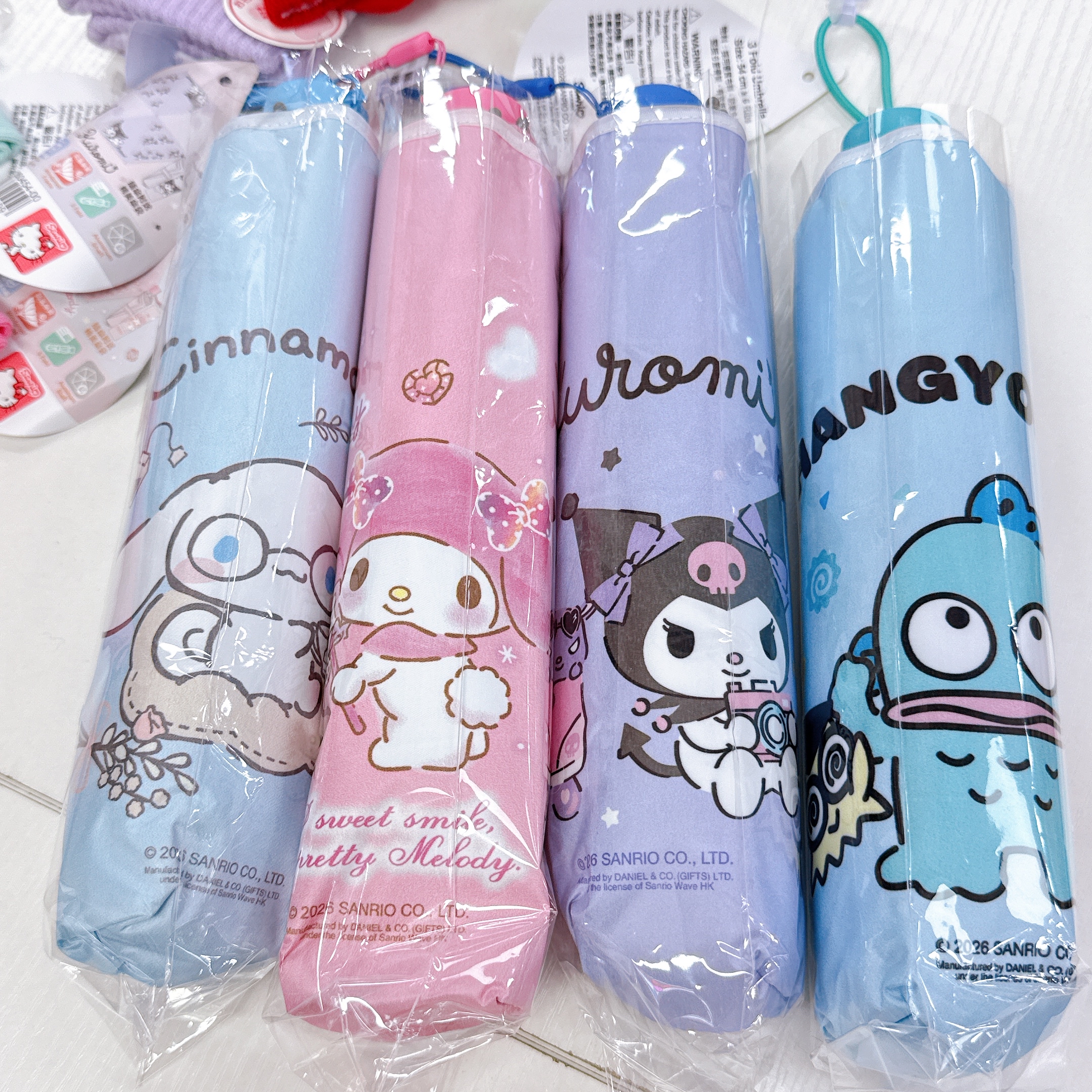 原裝行貨Sanrio 新款防紫外線防風防曬縮骨遮