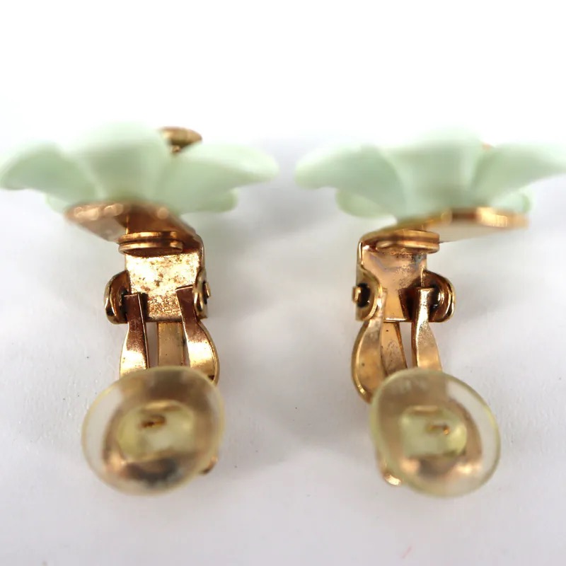 Chanel Coco Mark Flower Clip-on Earrings