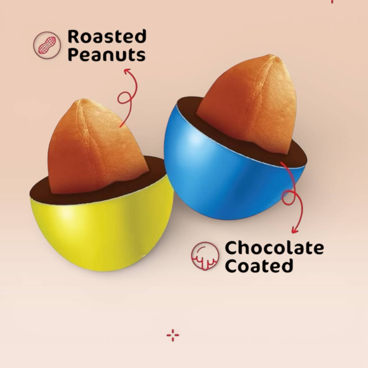 30pcs x 13g Jack'n Jill Nips Peanut Candy